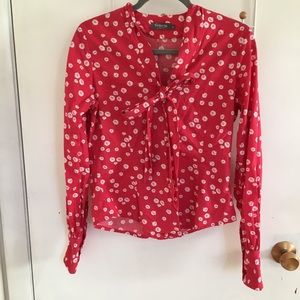 TM Lewin Blouse with voluminous sleeves